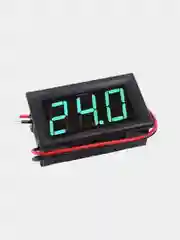 Зеленый вольтметр постоянного тока двухпроводной DC 4.5V-30.0V