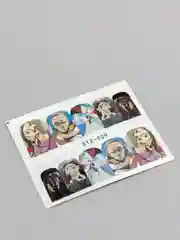 Салатовый наклейки для дизайна ногтей "Лица и надписи", слайдеры