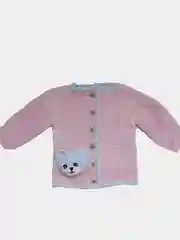 Розовый кофта вязанная детская