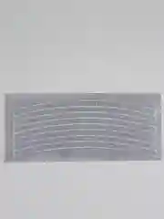 Белый наклейки на велосипед, светоотражающие, 1 лист, 8 штук
