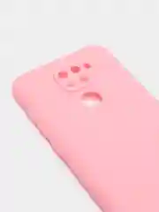 Розовый чехол Xiaomi Redmi Note 9 силиконовый
