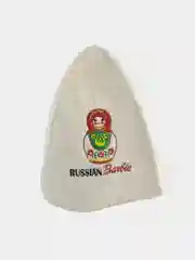Шапка для бани классическая,  с вышивкой , первый сорт, войлок
