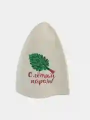 Шапка для бани классическая,  с вышивкой , первый сорт, войлок