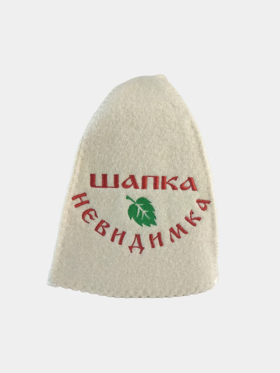 Шапка для бани классическая,  с вышивкой , первый сорт, войлок