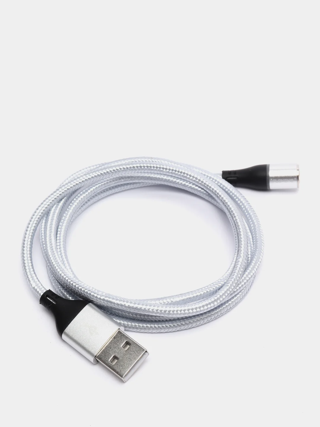Прозрачный магнитный кабель с быстрой зарядкой 3А и разъемы micro-USB / Type-C / iPhone Lightning