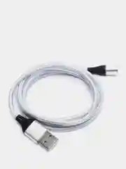 Прозрачный магнитный кабель с быстрой зарядкой 3А и разъемы micro-USB / Type-C / iPhone Lightning