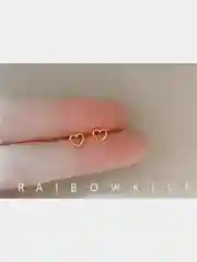 Лимонный миниатюрные серьги-гвоздики