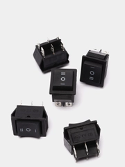 4 штуки Переключатель KCD4 B-203 on-off-on черный 15A 250VAC 6 контактов 3 положения