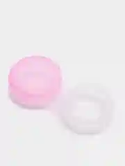 Розовый контейнер для хранения линз