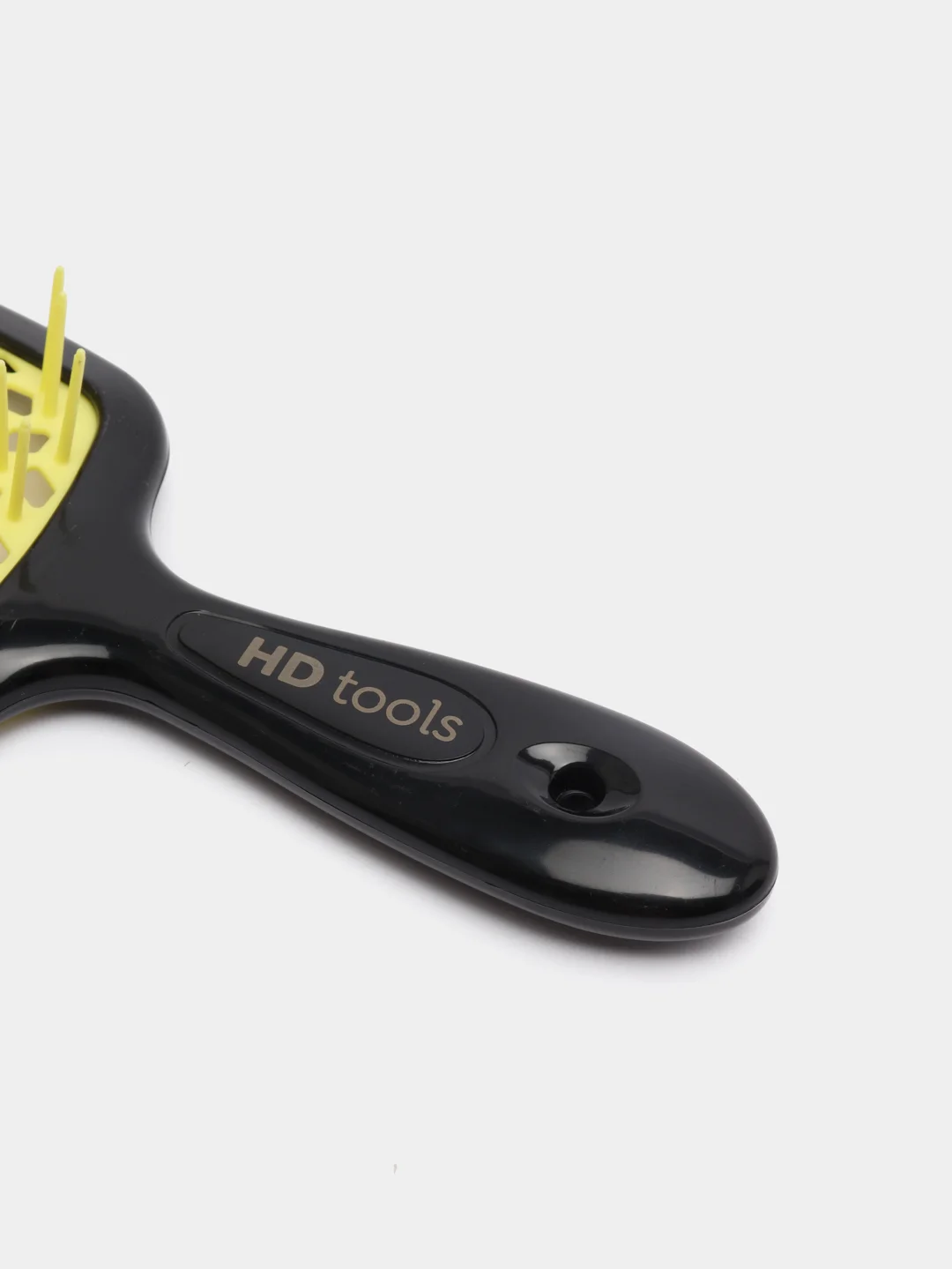 Желтый массажная расчёска HD tools, перфорированная