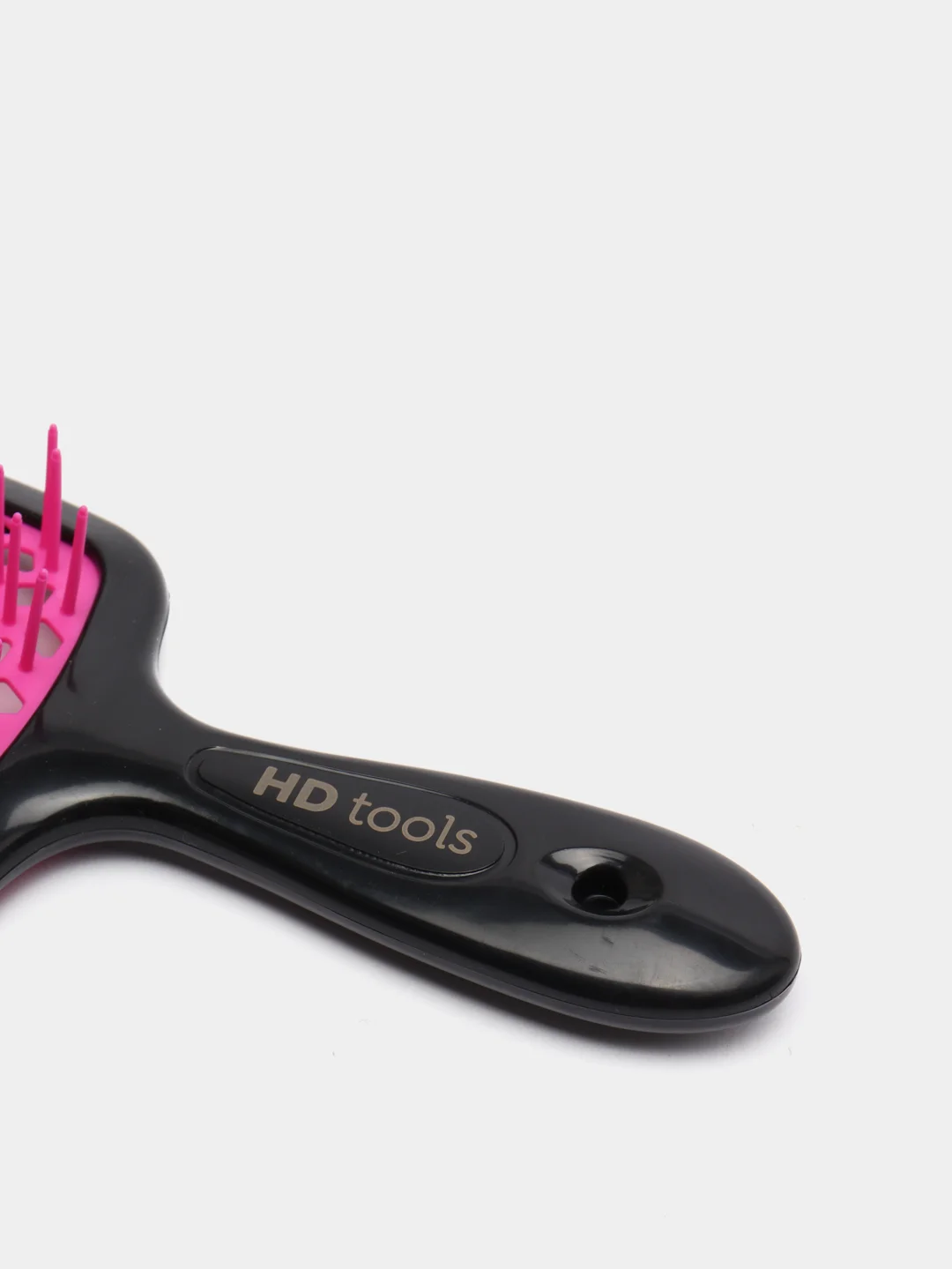 Тёмно-розовый массажная расчёска HD tools, перфорированная