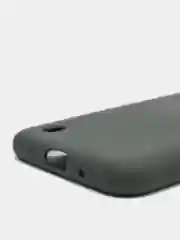 Оливковый чехол Samsung A01 с бархатом внутри
