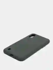 Оливковый чехол Samsung A01 с бархатом внутри