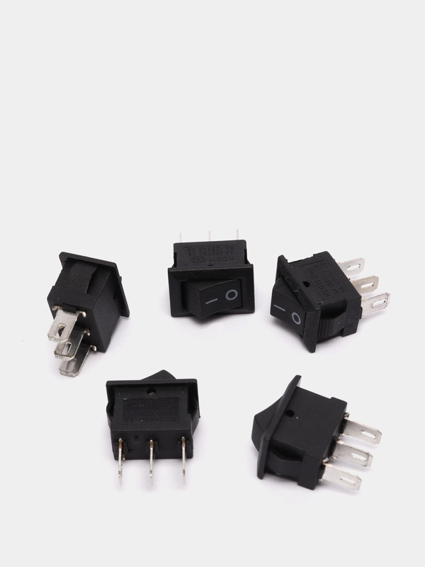 Переключатель KCD5-101-C3-B/3P on-off (6A 250VAC) (5 штук)