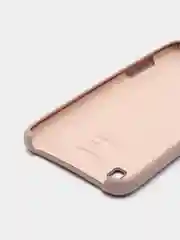 Бежевый чехол Samsung A01 с бархатом внутри