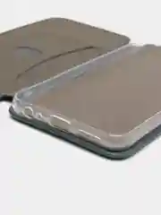 Тёмно-зелёный чехол книжка Samsung A22s