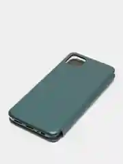 Тёмно-зелёный чехол книжка Samsung A22s