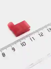 10 штук Клемма автомобильная флажковая угловая 0.5-1.5мм2 красная полностью изолированная