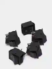 Переключатель KCD4-B1-201 on-off черный (15A 250VAC) (4 контакта) (5 штук)