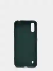 Зеленый чехол силиконовый с микрофиброй внутри для Samsung (самсунг) Galaxy A01