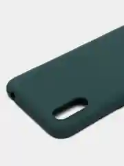 Зеленый чехол силиконовый с микрофиброй внутри для Samsung (самсунг) Galaxy A01
