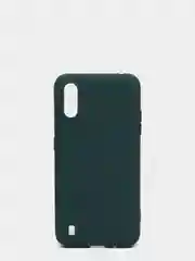 Зеленый чехол силиконовый с микрофиброй внутри для Samsung (самсунг) Galaxy A01