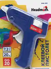 Пистолет клеевой GG-20,20Вт.+2 стержня в комплекте/термопистолет/пистолет для рукоделия