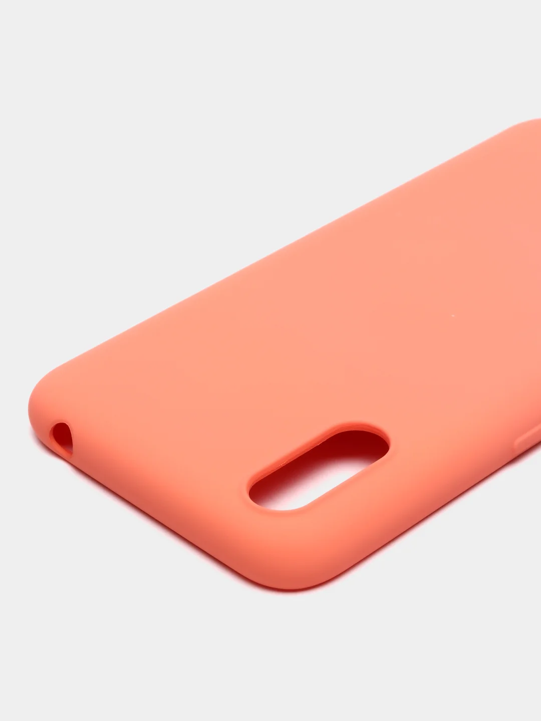 Оранжевый чехол силиконовый с микрофиброй внутри для Samsung (самсунг) Galaxy A01