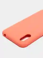 Оранжевый чехол силиконовый с микрофиброй внутри для Samsung (самсунг) Galaxy A01