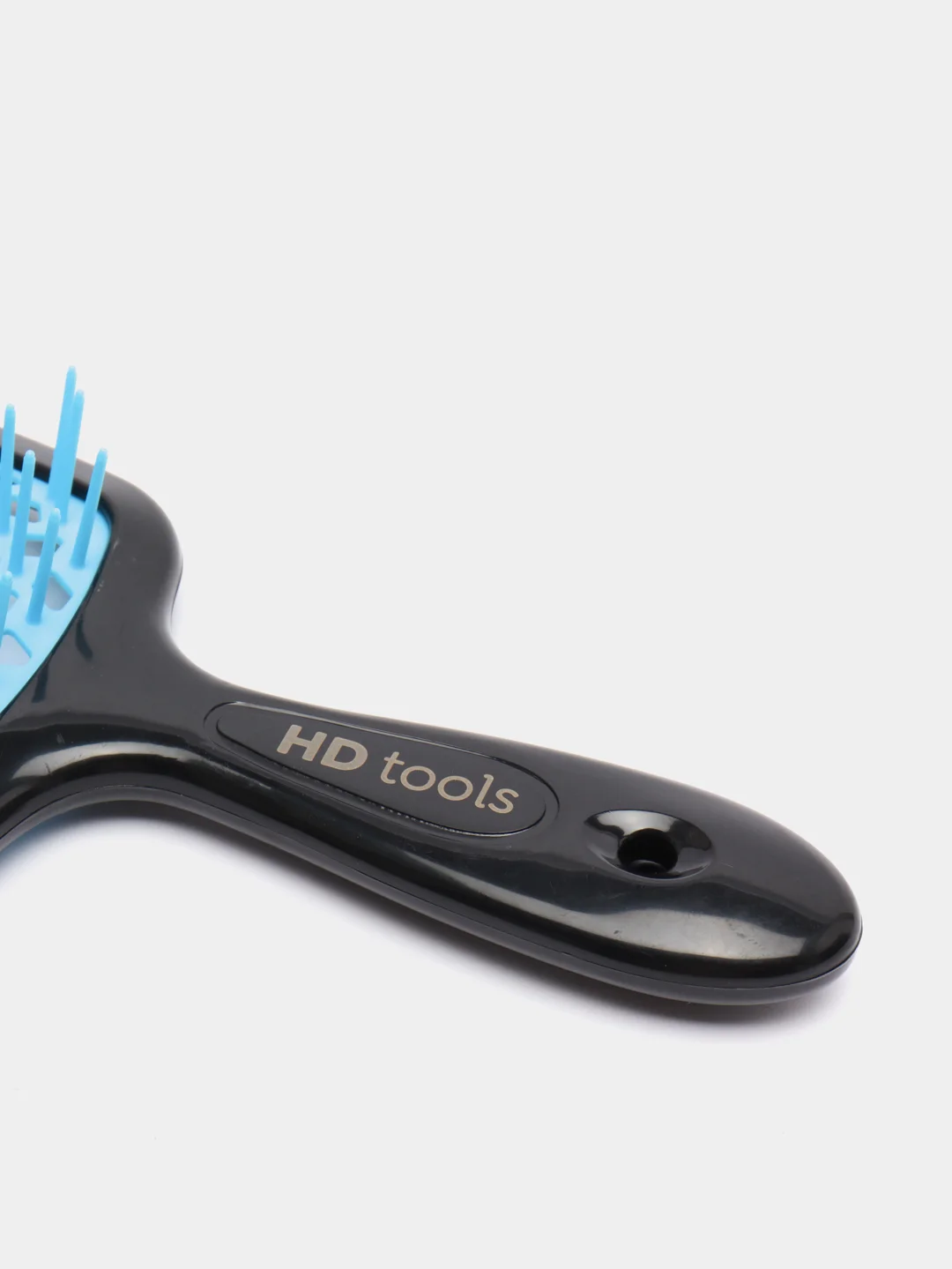 Голубой массажная расчёска HD tools, перфорированная