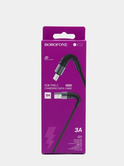 Кабель быстрая зарядка 3А Type-C, micro, iPhone lightning, USB, тайпси, FAST quick charge
