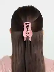 Коралловый заколка краб для волос