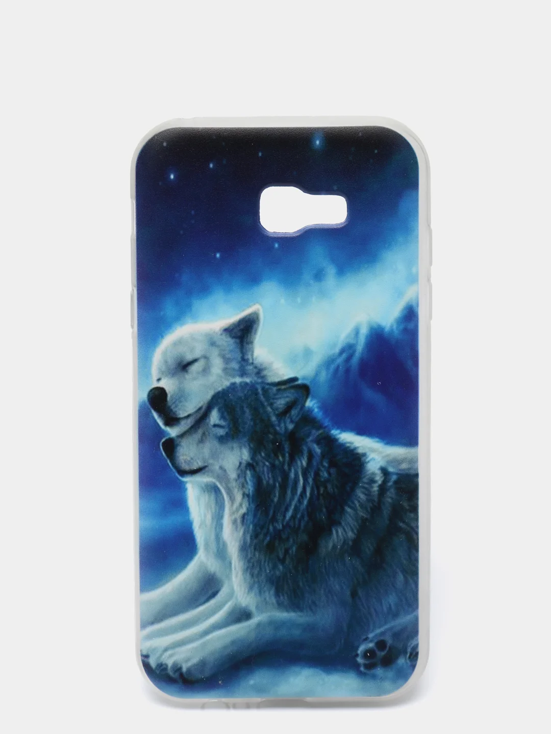 Синий меланж чехол SAMSUNG A7 2017,A720