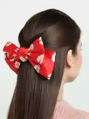 Алый бант для волос, на заколке, атласный, 20 цветов