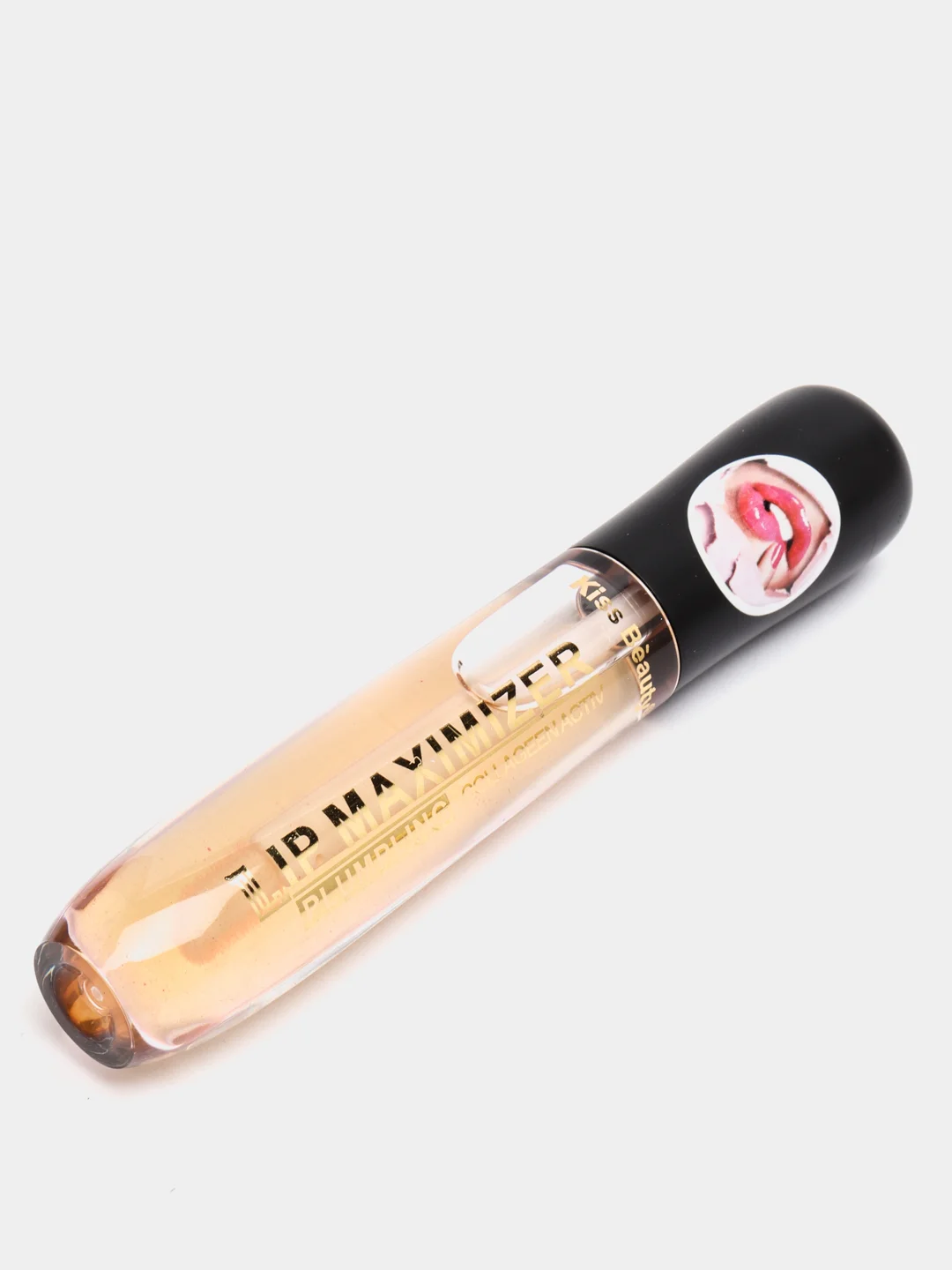 Черный блеск для увеличения объема губ Lip Maximizer, жидкая помада прозрачная бесцветная