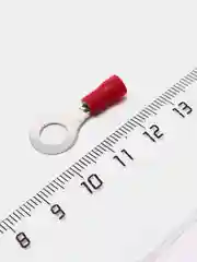 25 штук Наконечник кольцевой изолированный НКИ д.6мм 0.5-1.5мм2 красный клемма кольцевая