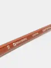 Кисть художественная профессиональная BRAUBERG ART "CLASSIC", щетина, овальная, № 30, длинная ручка, 200740