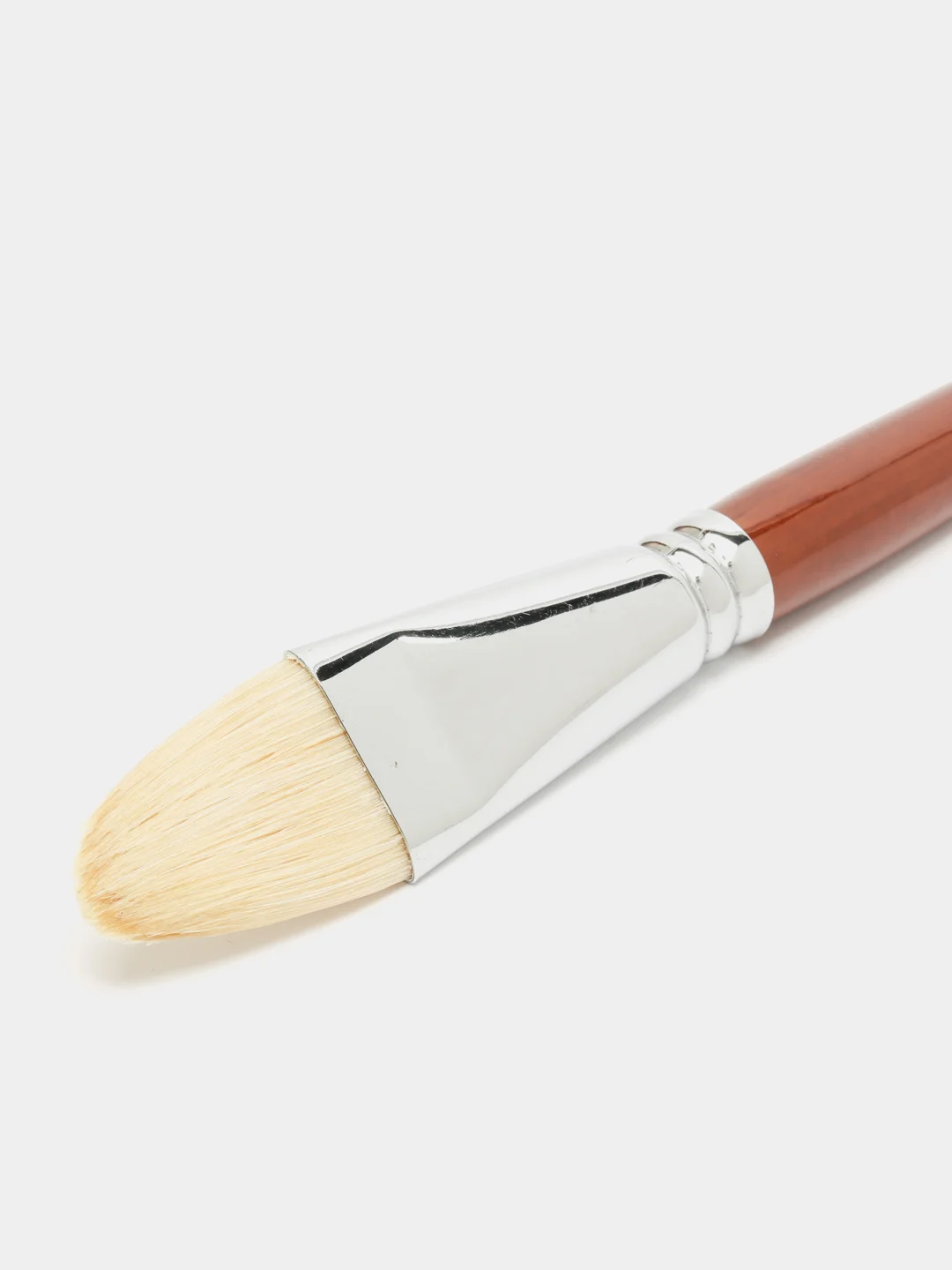 Кисть художественная профессиональная BRAUBERG ART "CLASSIC", щетина, овальная, № 30, длинная ручка, 200740
