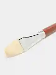 Кисть художественная профессиональная BRAUBERG ART "CLASSIC", щетина, овальная, № 30, длинная ручка, 200740