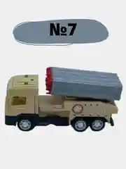 Машинка для мальчика военный грузовик с ракетами