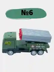 Машинка для мальчика военный грузовик с ракетами