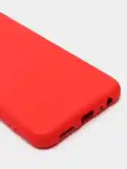 Красный чехол Samsung A22s 5G с защитой камеры и бархатом внутри