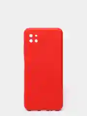Красный чехол Samsung A22s 5G с защитой камеры и бархатом внутри
