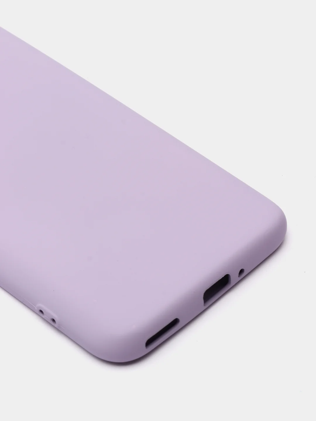 Сиреневый чехол Honor 50 lite c защитой камеры и бархатом внутри