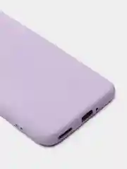 Сиреневый чехол Honor 50 lite c защитой камеры и бархатом внутри