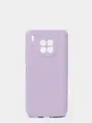 Сиреневый чехол Honor 50 lite c защитой камеры и бархатом внутри