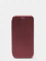 Бордовый чехол книжка IPHONE 12  / 12 PRO