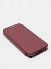 Бордовый чехол книжка IPHONE 12  / 12 PRO