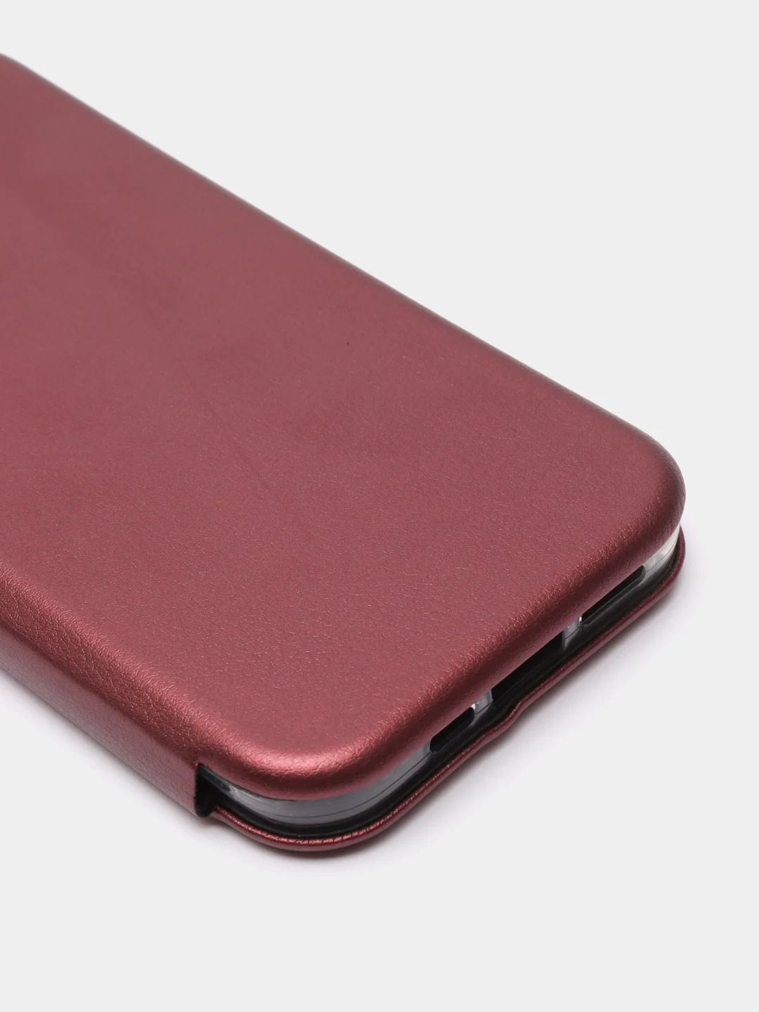 Бордовый чехол книжка IPHONE 12  / 12 PRO