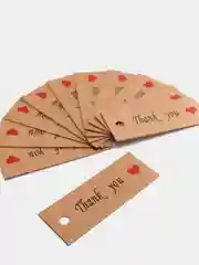 Бирка для подарка "Thank you", 20 штук